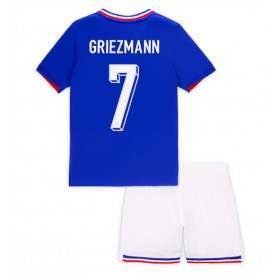 France Antoine Griezmann #7 Replica Home Minikit Euro 2024 Short Sleeve (+ pants)